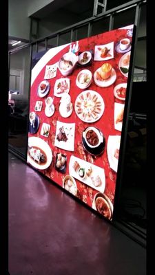tela video interna do diodo emissor de luz 1920Hz de 3.456m*2.88m com a fábrica plástica instalável de Shenzhen do armário do ímã
