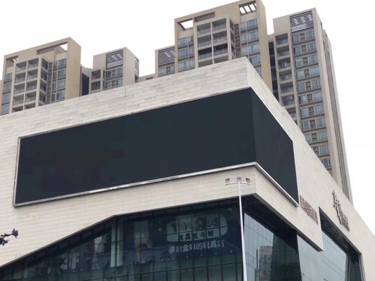 O pixel video exterior da tela 10mm do diodo emissor de luz da exposição do ângulo direito lança a fábrica de Shenzhen da frequência 60Hz